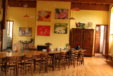la salle &agrave; manger de notre table d’hotes